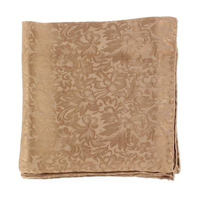 SILK JACQUARD WILD RAGS 33X33 BROWN