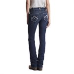 WOMENS ARIAT R.E.A.L STRAIGHT ICON MID RISE JEANS OCEAN