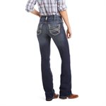 WOMEN ARIAT R.E.A.L ENTWINED MID RISE BOOT CUT JEANS MARINE 30S