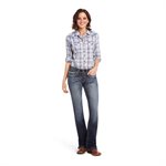 JEANS ARIAT FEMME R.E.A.L ENTWINED MID RISE BOOT CUT MARINE