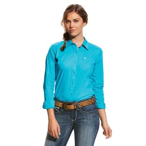 CHEMISE ARIAT KIRBY STRETCH FEMME TURQUOISE XLARGE