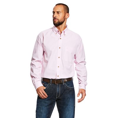 CHEMISE ARIAT HOMME DAYNE MINI STRIPE CLASSIC LSPRISM PINK SMALL