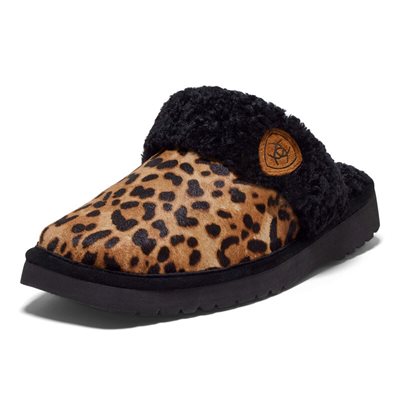 PANTOUFLE ARIAT JACKIE BOUT CARRÉ FEMME 9 LEOPARD