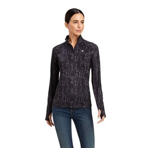 ARIAT LADIES LOWELL 2.0 QUARTER ZIP BASELAYER GR:XSMALL