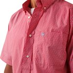 ARIAT SHIRT IAIN ROSE RED GR:XLARGE