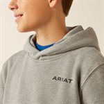 ARIAT KIDS BOLD HEX HOODIE GREY HEATHER LARGE