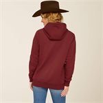 ARIAT WOMEN HOODIE LOGO 2.0 TAWNY PORTO XSMALL