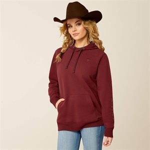 ARIAT WOMEN HOODIE LOGO 2.0 TAWNY PORTO