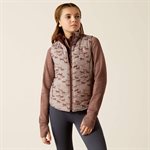 YOUTH BELLA REVERSIBLE VEST SCARTTERING HORSES XSMALL