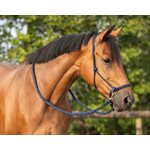 ROPE HALTER WITH REIN BRIGHT NAVY SZ: PONY