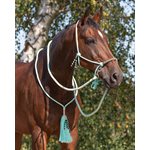 QHP ROPE HALTER COMBI LIBERTY FLAMINGO PINK FULL