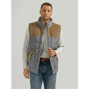 WRANGLER MEN VEST NO SLEEVES GREY / BEIGE