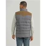 WRANGLER MEN VEST NO SLEEVES GREY / BEIGE SMALL