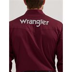 CHEMISE WRANGLER HOMME BOURGOGNE LOGO BLANC MEDIUM