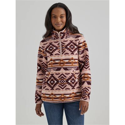 PULLOVER EN SHERPA WRANGLER FEMME AZTEC ROSE XSMALL