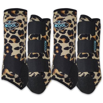 2XCOOL BOOT PROFESSIONAL'S CHOICE VALUE PACK (4) LEOPARD LARGE