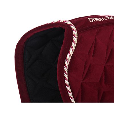 QHP SADDLE PAD ORLANDO ALL PURPOSE BURGUNDY PONEY