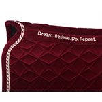 QHP SADDLE PAD ORLANDO ALL PURPOSE BURGUNDY PONEY