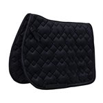 QHP SADDLE PAD SHINY VELVET BLACK FULL