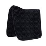 QHP SADDLE PAD SHINY VELVET BLACK FULL