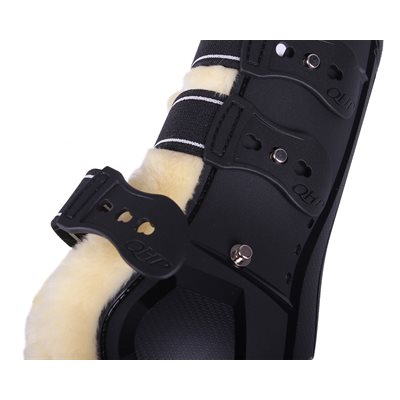 TENDON BOOTS ONTARIO BLACK WITH SHEEP GR:COB