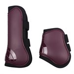 TENDON BOOTS SET FRONT AND REAR QHP MAROON PONY