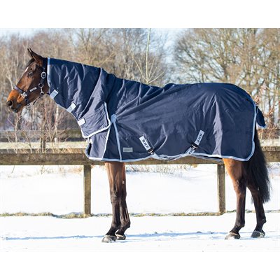 TURNOUT RUG 600D WITH NECK 300GR NAVY GR:72