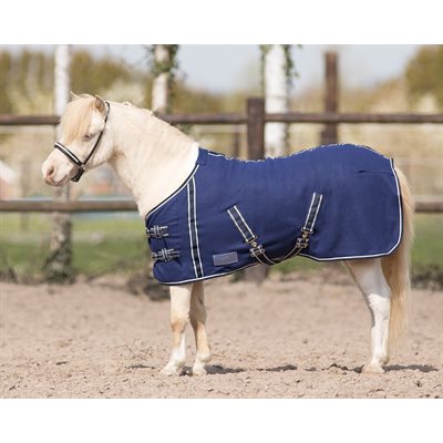 FALABELLA FLEECE RUG NAVY BLUE 39"