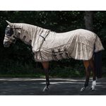 ANTI-FLY SHEET QHP COLLECTION WITH NECK AND HOOD BEIGE / NAVY SZ