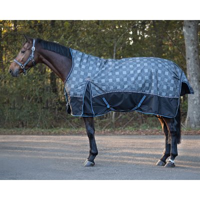 QHP TURNOUT RUG HALF NECK 150GR CLOUDBURST SZ.76