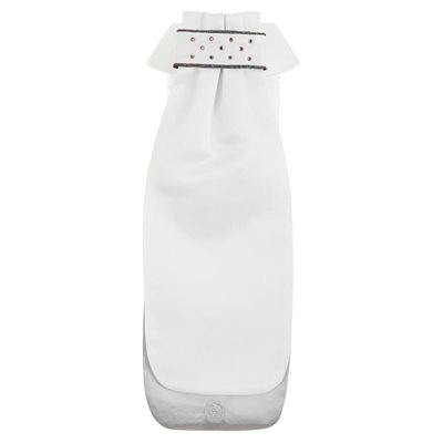 LAVALLIERE BR MODENA SATIN BLANCHE AVEC DIAMANTS SMALL