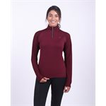 QHP SPORT SHIRT ORLANDO LONG SLEEVE BURGUNDY SMALL