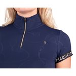 QHP SPORT SHIRT JOLIEN NAVY LARGE (40)