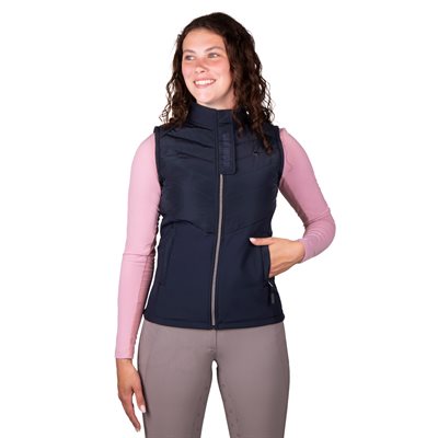 QHP BODYWARMER MEAVE NAVY MEDIUM (38)