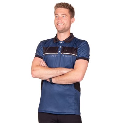 CHANDAIL DE SPORT QHP KAI HOMME NOIR / BLEU GR.52