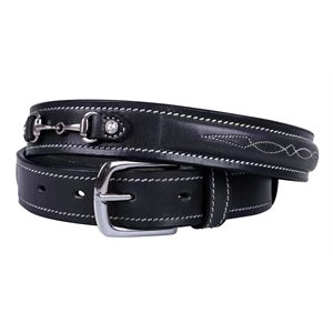 QHP LEATHER BELT RICKI WITH BITS 