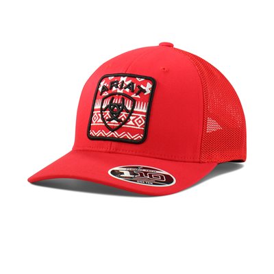 CASQUETTE ARIAT ROUGE PATCH SOUTHWEST ROUGE NOIR BLANC