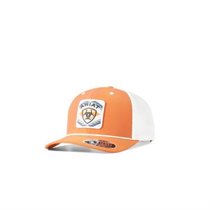 ARIAT CAP ORANGE MESH WHITE SOUTHWEST PATCH