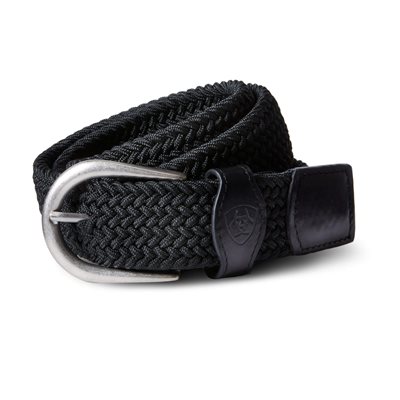 BELT ARIAT ONE RAIL WOVEN BLACK XSMALL / SMALL