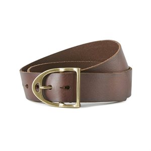 ARIAT LEATHER BELT WITH STIRRUP BROWN XS