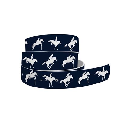 CEINTURE C4 MARINE AVEC CHEVAUX BLANCS