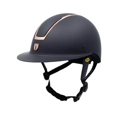 TIPPERARY WINDSOR WITH MIPS HELMET WIDE BLACK MATTE / ROSE GOLD LARGE