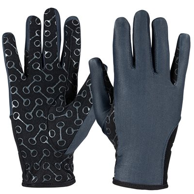 GANTS ÉTÉ HORZE AVEC PAUME EN SILICONE MORS ENFANT NOIR GR.5