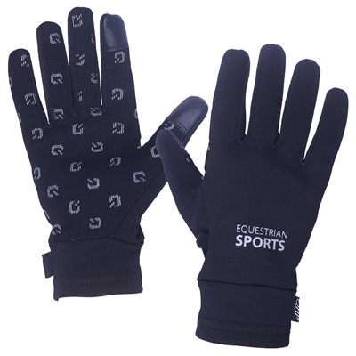 GLOVE TALLINN POLAR WITH SILICONE GRIP BLACK SMALL