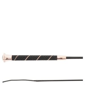 DRESSAGE WHIP BLACK / PINK GOLD ANDROMEDA 110CM BR