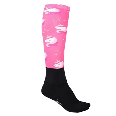 KNEE STOCKING CHERRY PINK / UNICORN KIDS 30-35