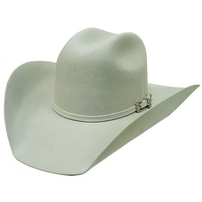 CHAPEAU COWBOY SUEDE GRIS AVEC BOUCLE GR.7 3 / 8 ( 59 )