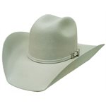 GREY SUEDE COWBOY HAT WITH BUCKLE