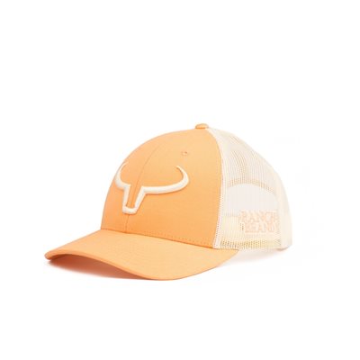 CASQUETTE RANCH BRAND PECHE MESH CREME LOGO CREME