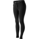 HORZE ACTIVE SILICONE WOMENS KNEE PATCH BREECHES BLACK 28